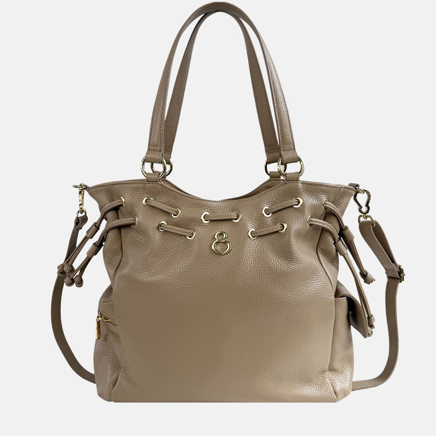 Borsa a spalla Pandora Vanilla Pelle Martellata Oro
