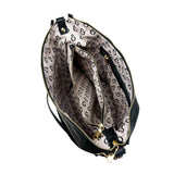 Patty Nappa Nera Gold - Borsa a Sacca