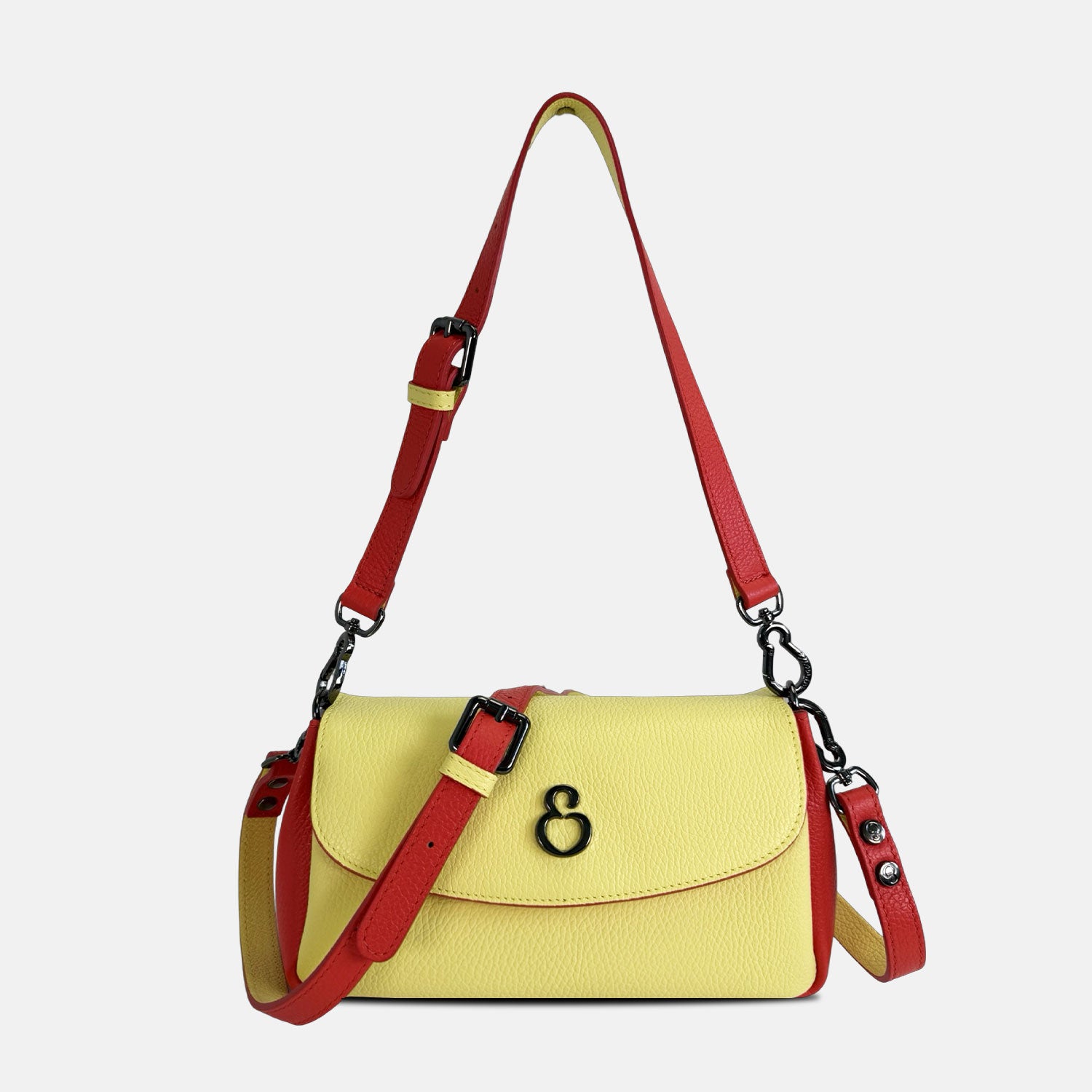 Borsa a spalla Candy Tropical Pelle Martellata Dark