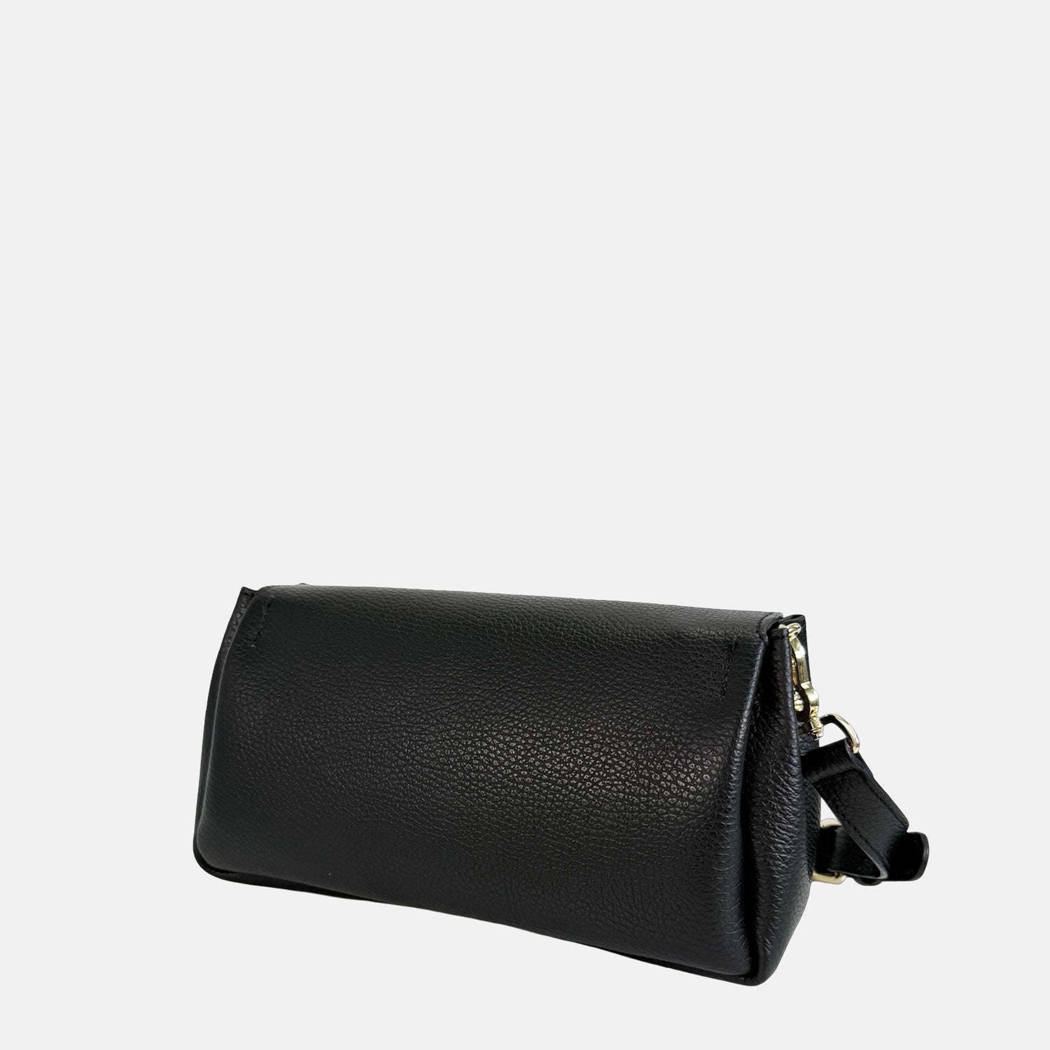 Borsa a spalla Candy Liquirizia Pelle Martellata Oro
