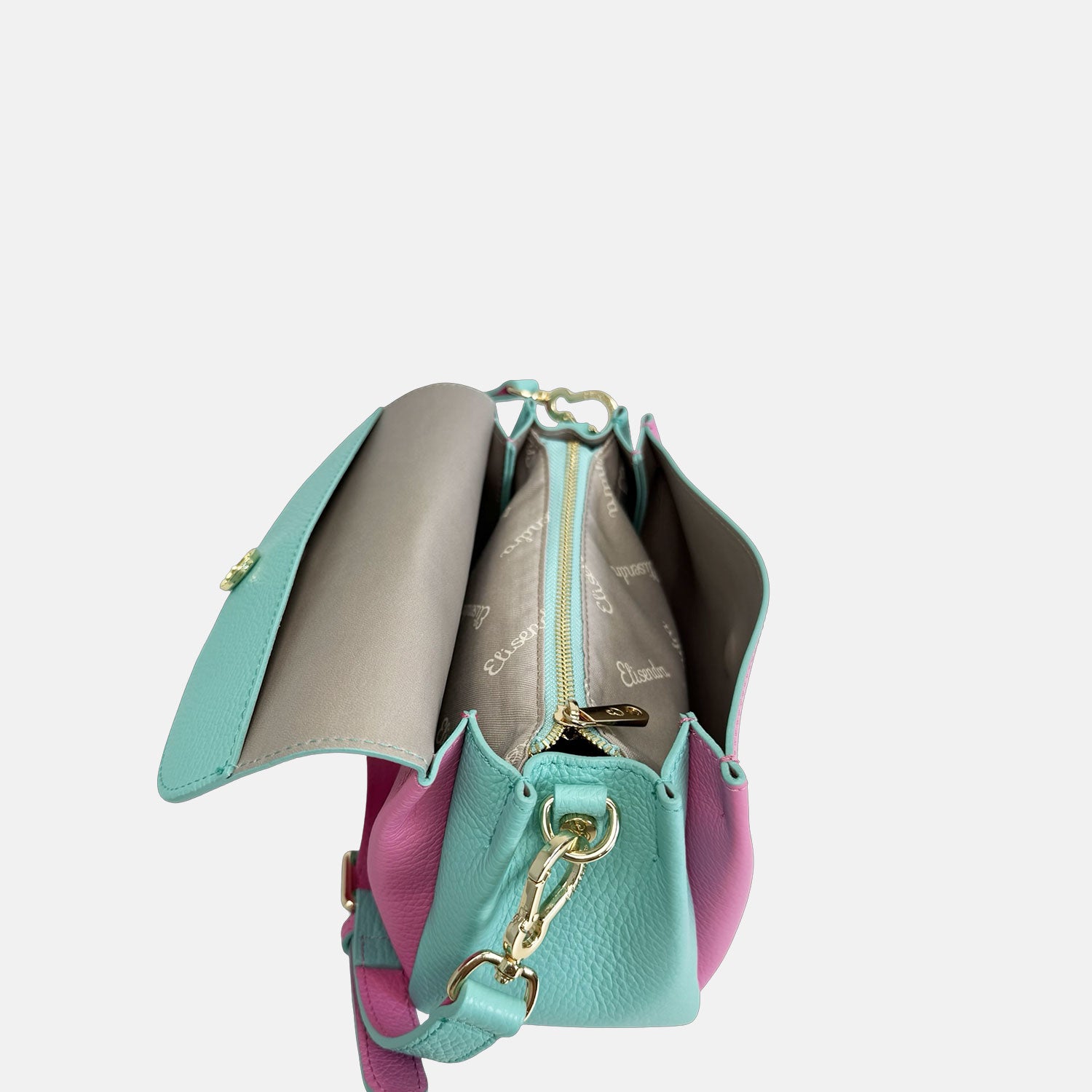 Borsa a spalla Candy Bubble Pelle Martellata Oro