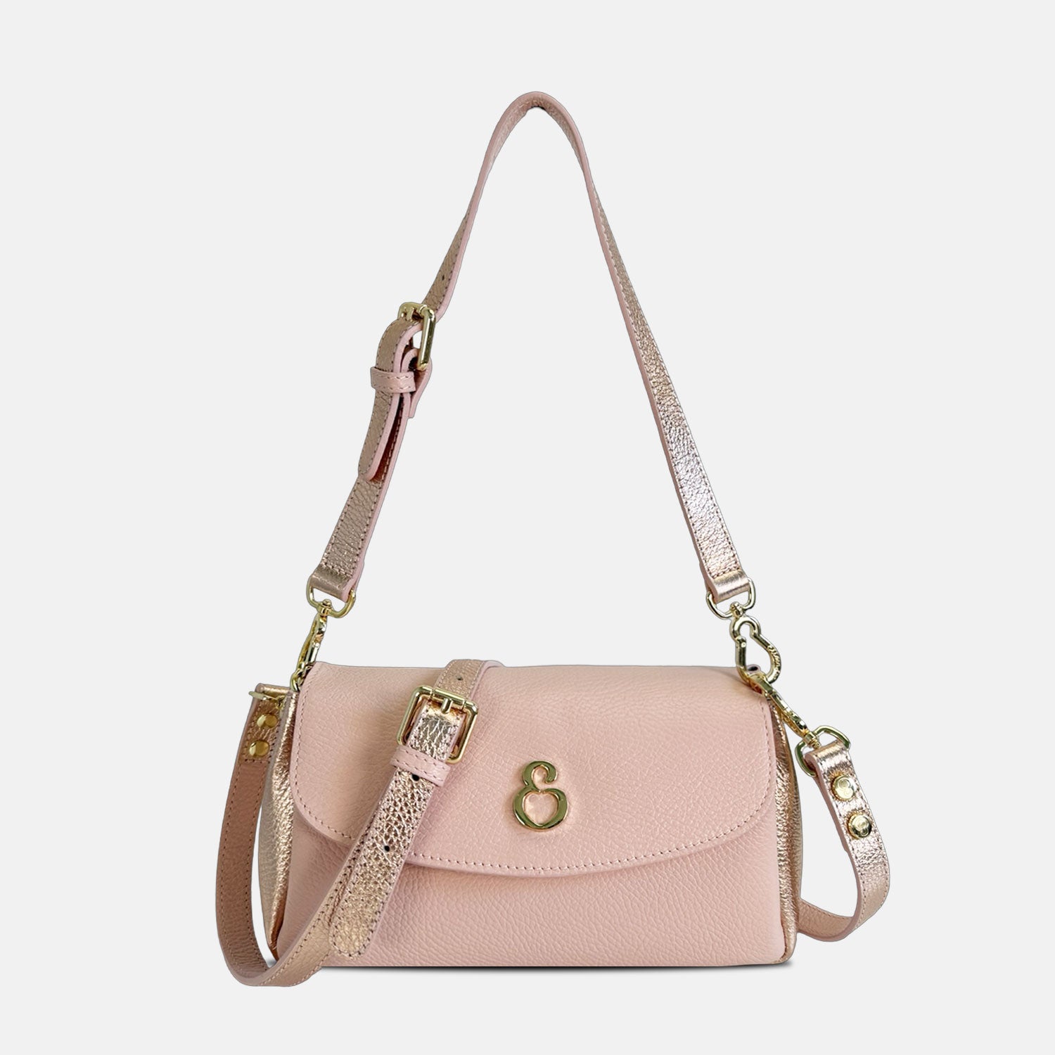 Borsa a spalla Candy Glam Pelle Martellata Oro