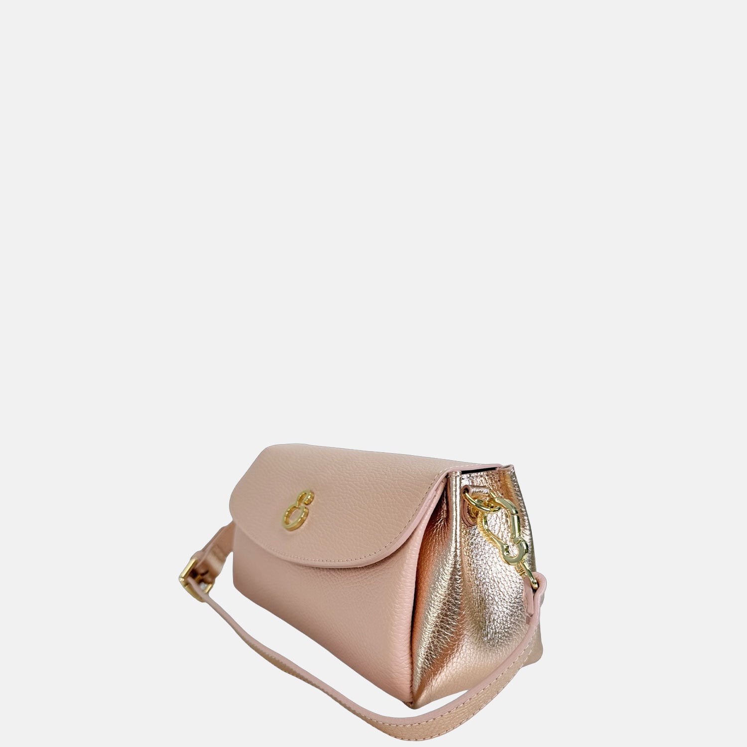 Borsa a spalla Candy Glam Pelle Martellata Oro