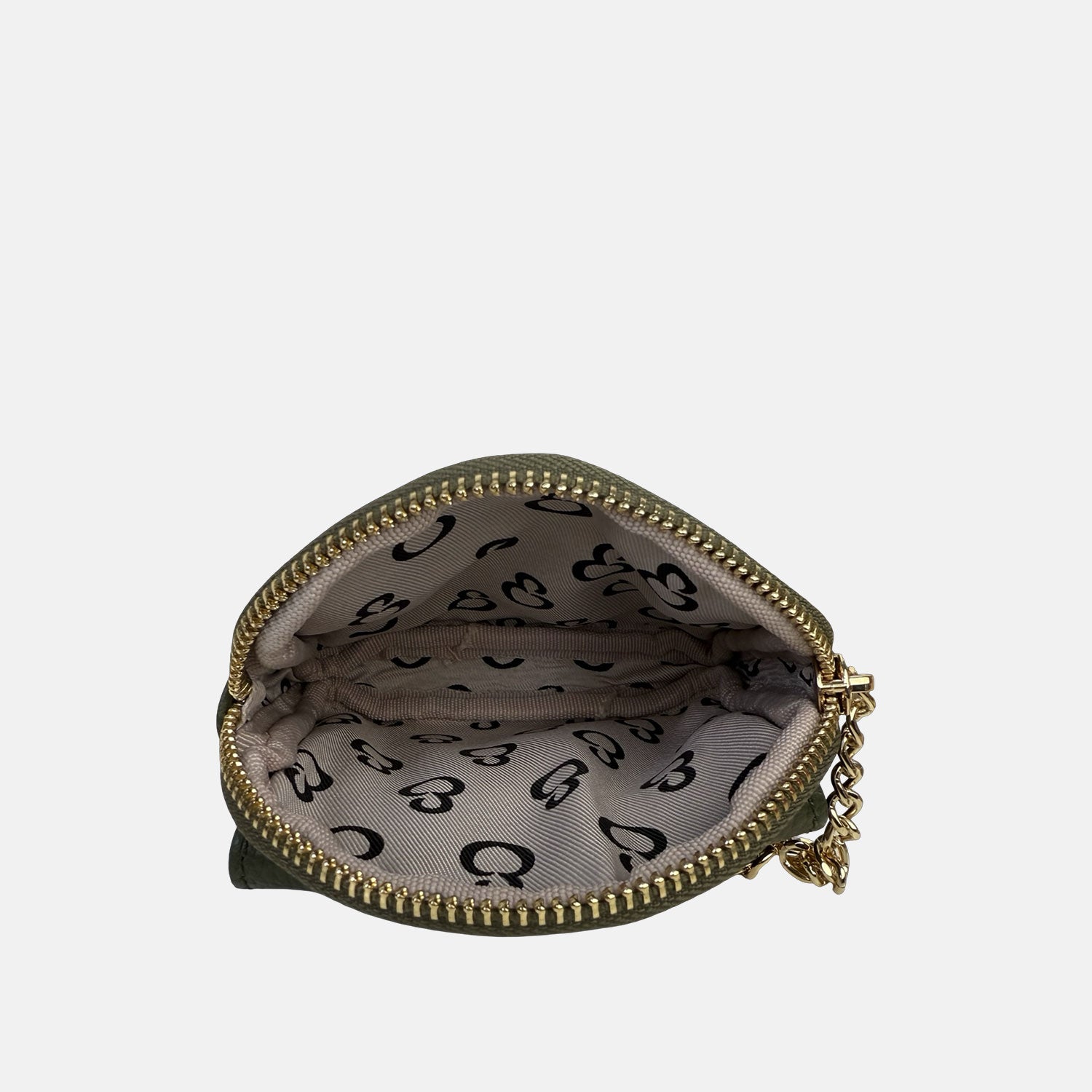 Porta chiavi Pocket Bosco Pelle Martellata Oro