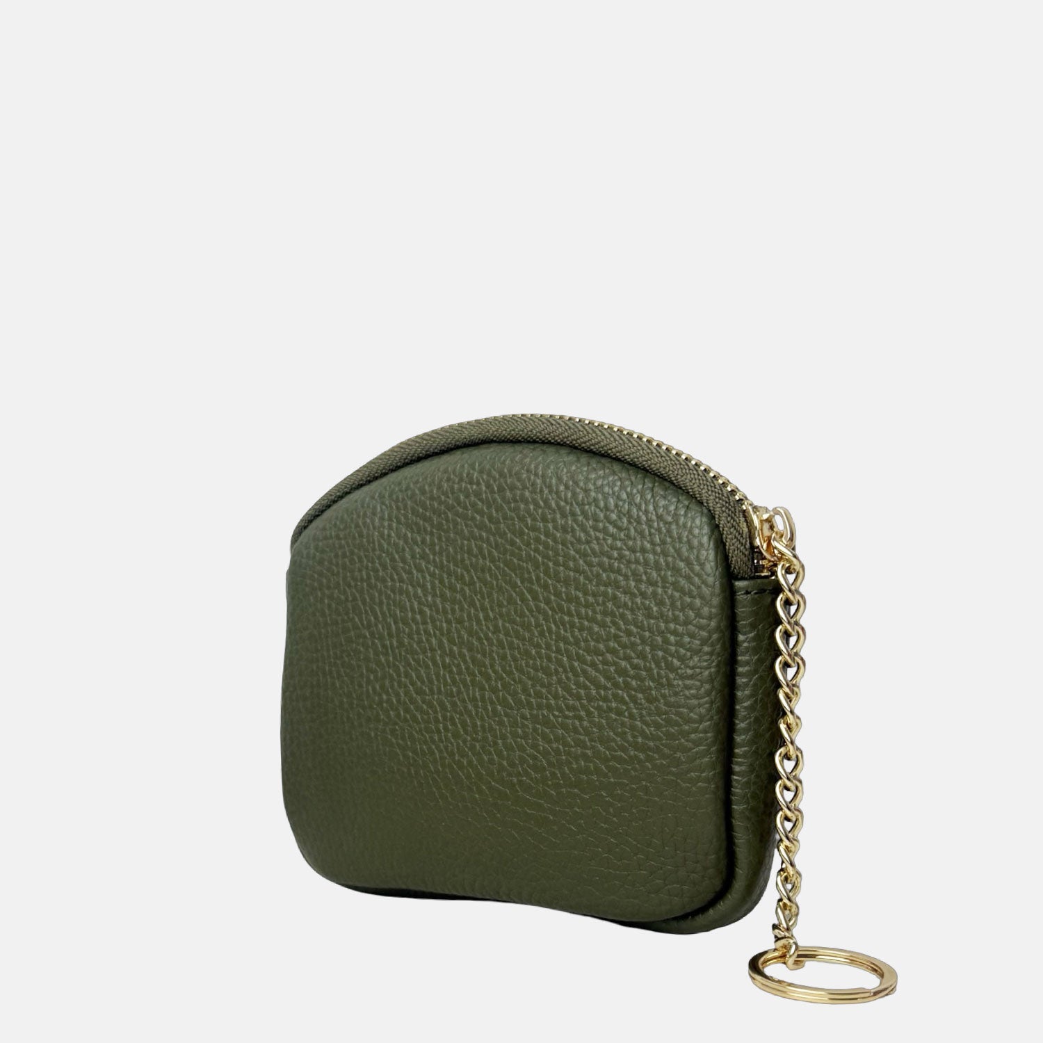 Porta chiavi Pocket Bosco Pelle Martellata Oro
