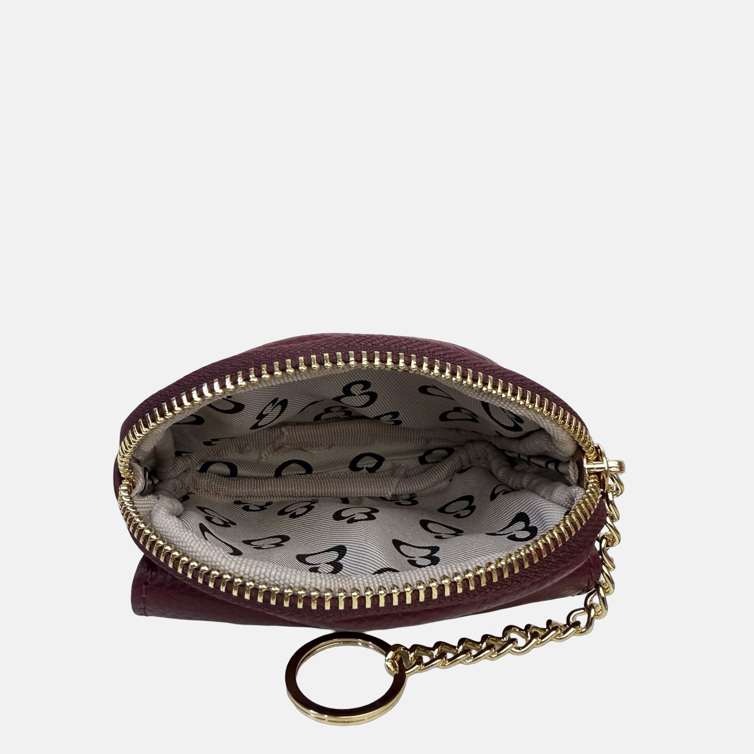 Porta chiavi Pocket Vinaccia Pelle Martellata Oro