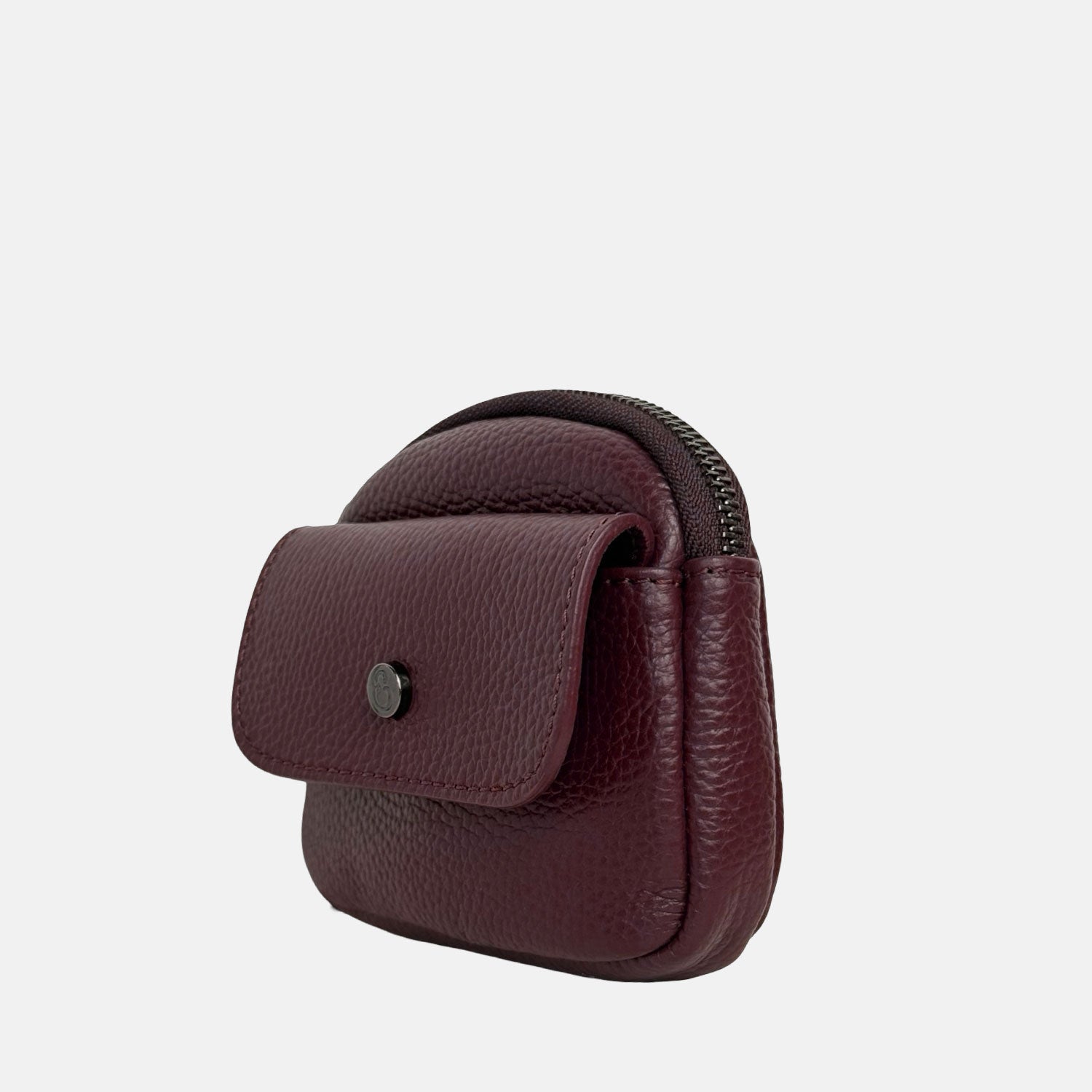 Porta chiavi Pocket Vinaccia Pelle Martellata Dark