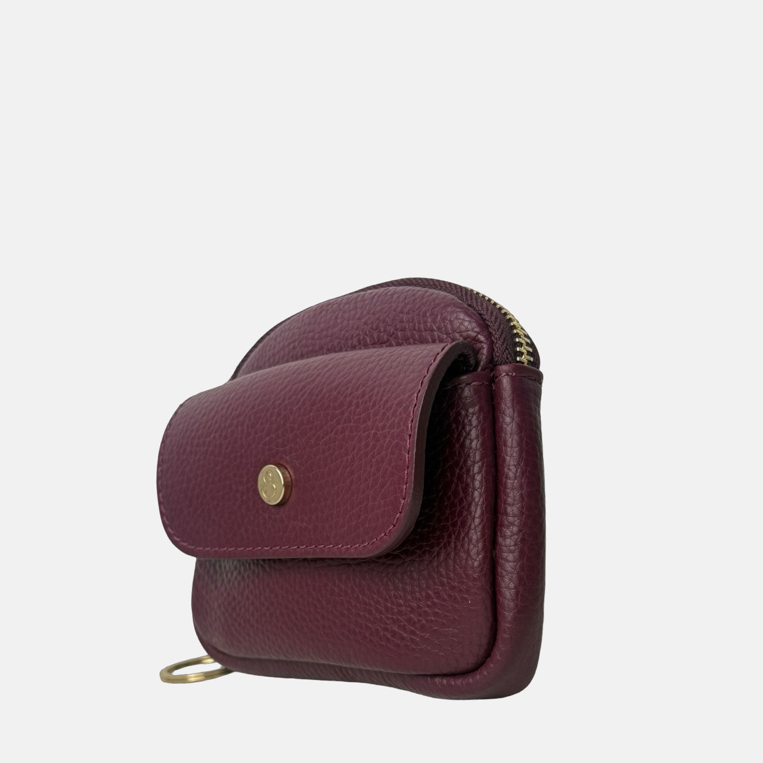 Porta chiavi Pocket Vinaccia Pelle Martellata Oro
