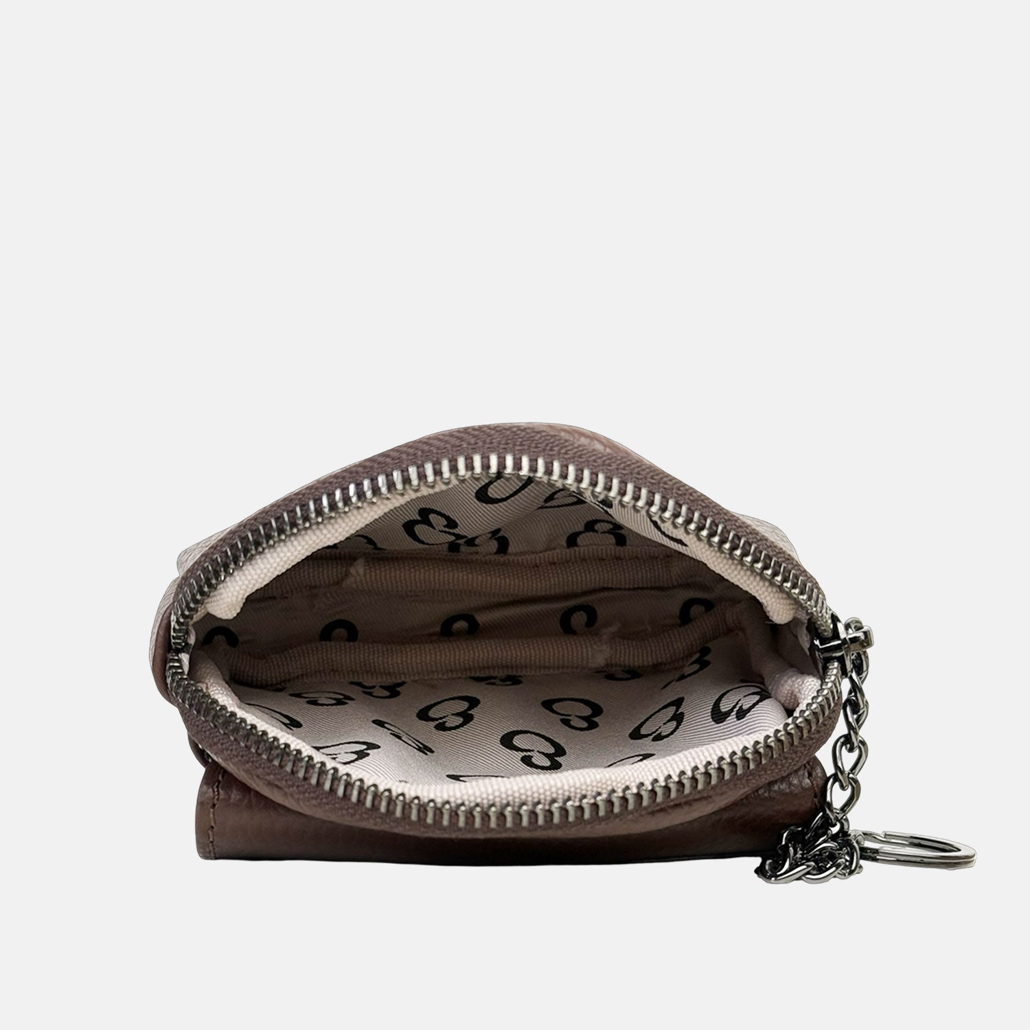 Porta chiavi Pocket Cioccolato Pelle Martellata Dark