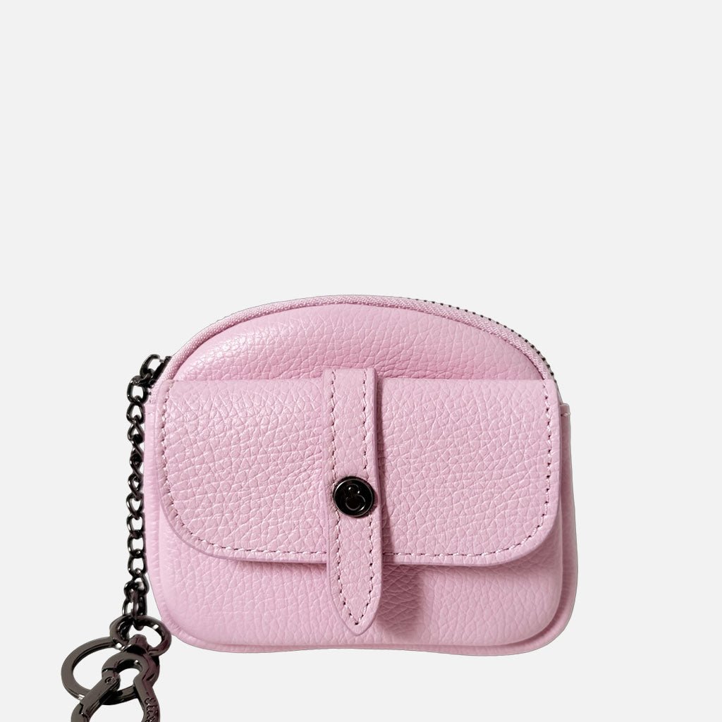 Pocket Rosa Pastello Pelle Martellata Dark - Elisendra®