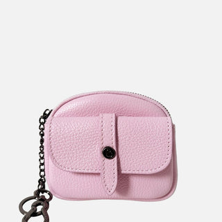 Pocket Rosa Pastello Pelle Martellata Dark