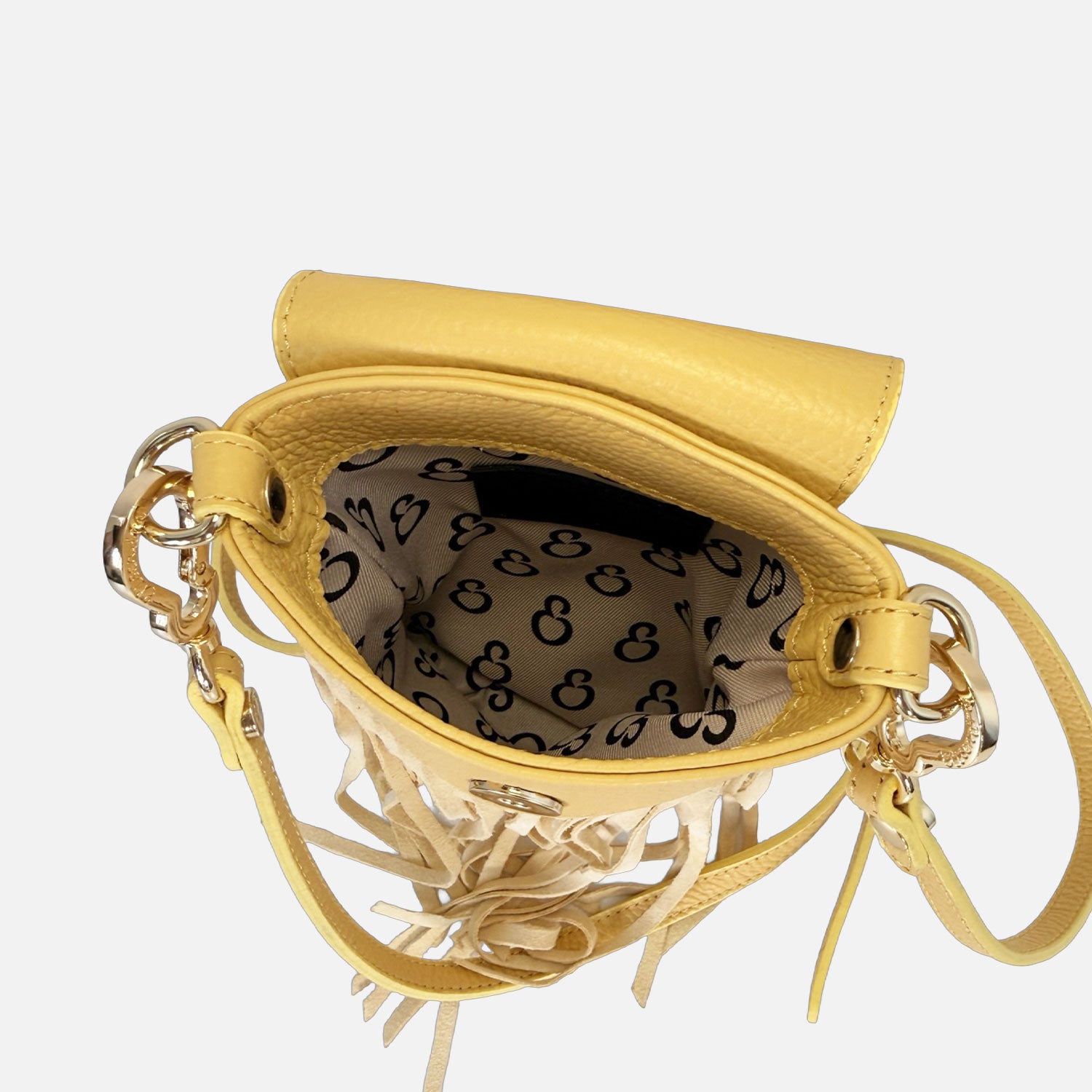 Porta Cellulare Pelle Martellata e Camoscio Deserto Oro