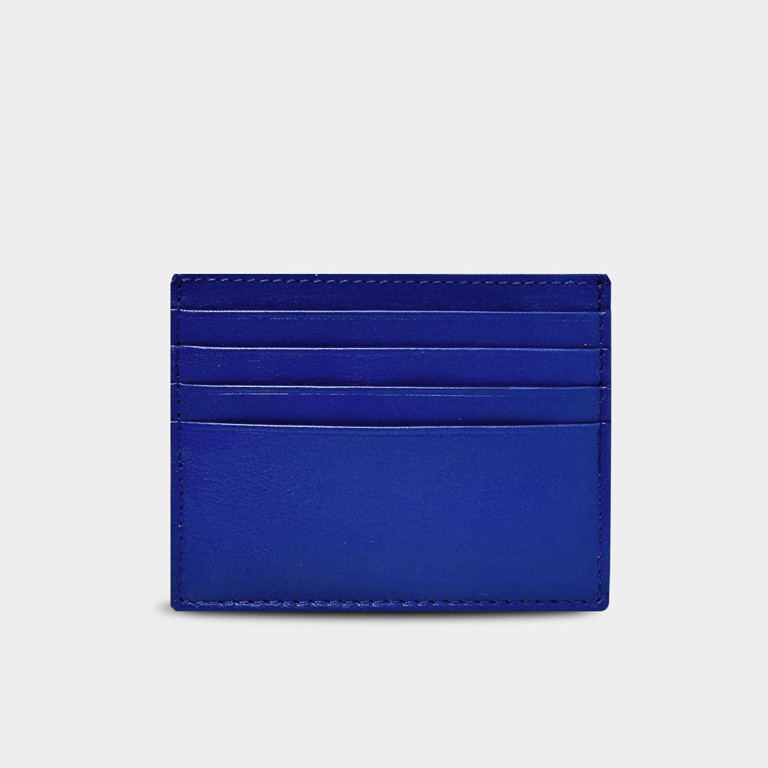 Mini Raya Electric Blue Gold – Wallet – Textured Leather