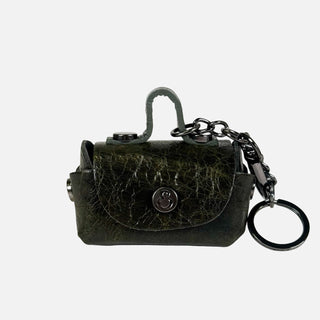 Portamonete Malachite Pelle Vintage Dark