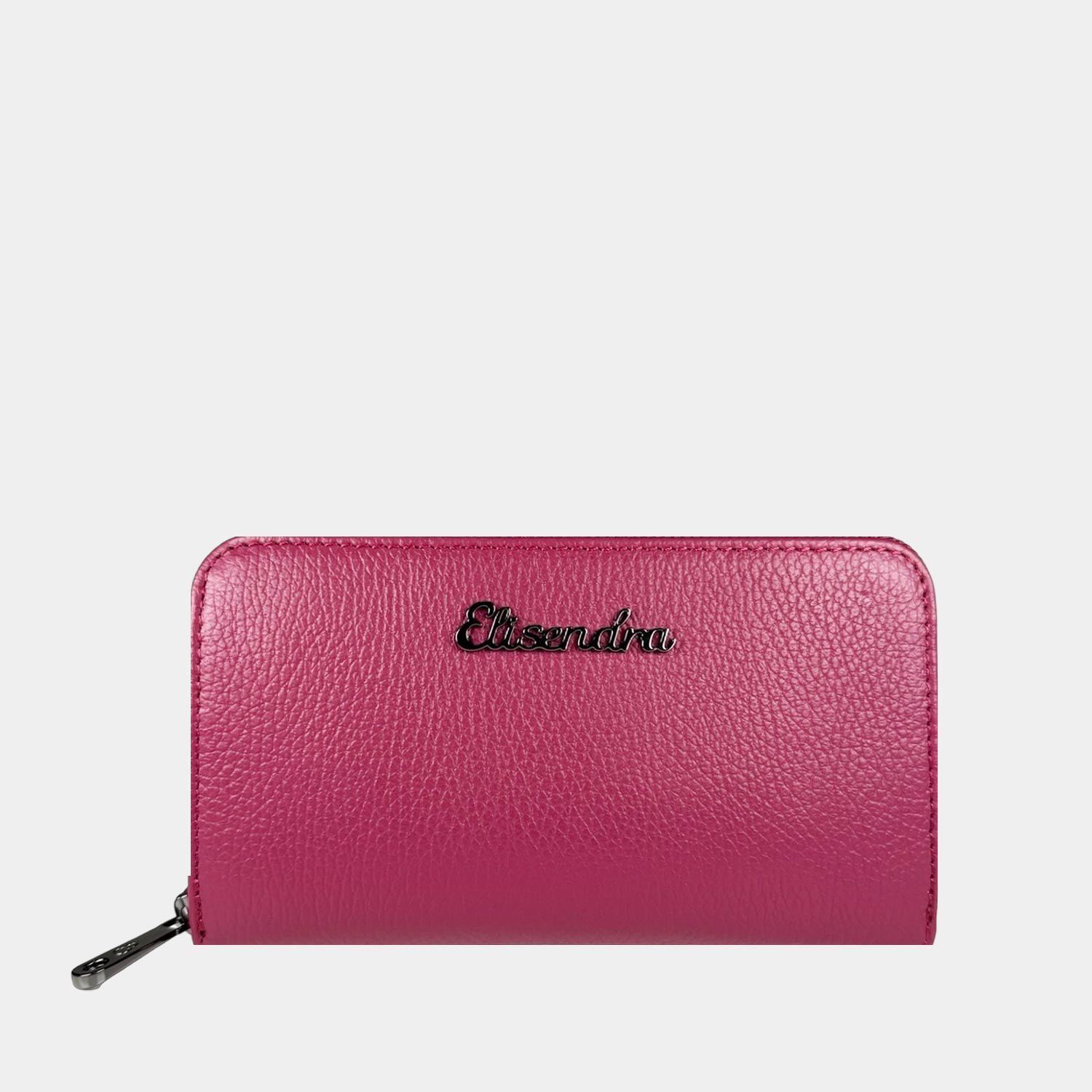 Portafoglio Raya Berry Pelle Martellata Dark