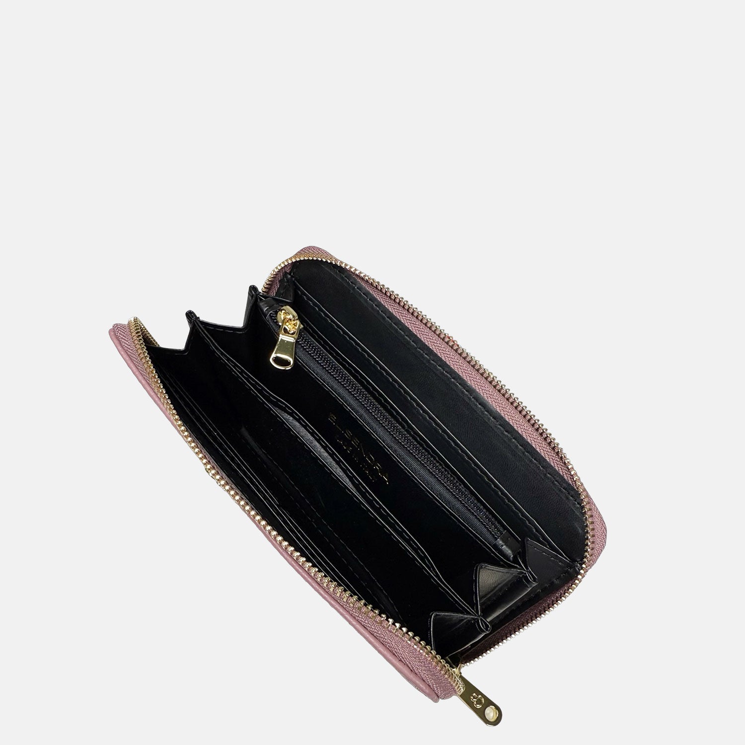 Portafoglio Raya Malva Pelle Martellata Oro