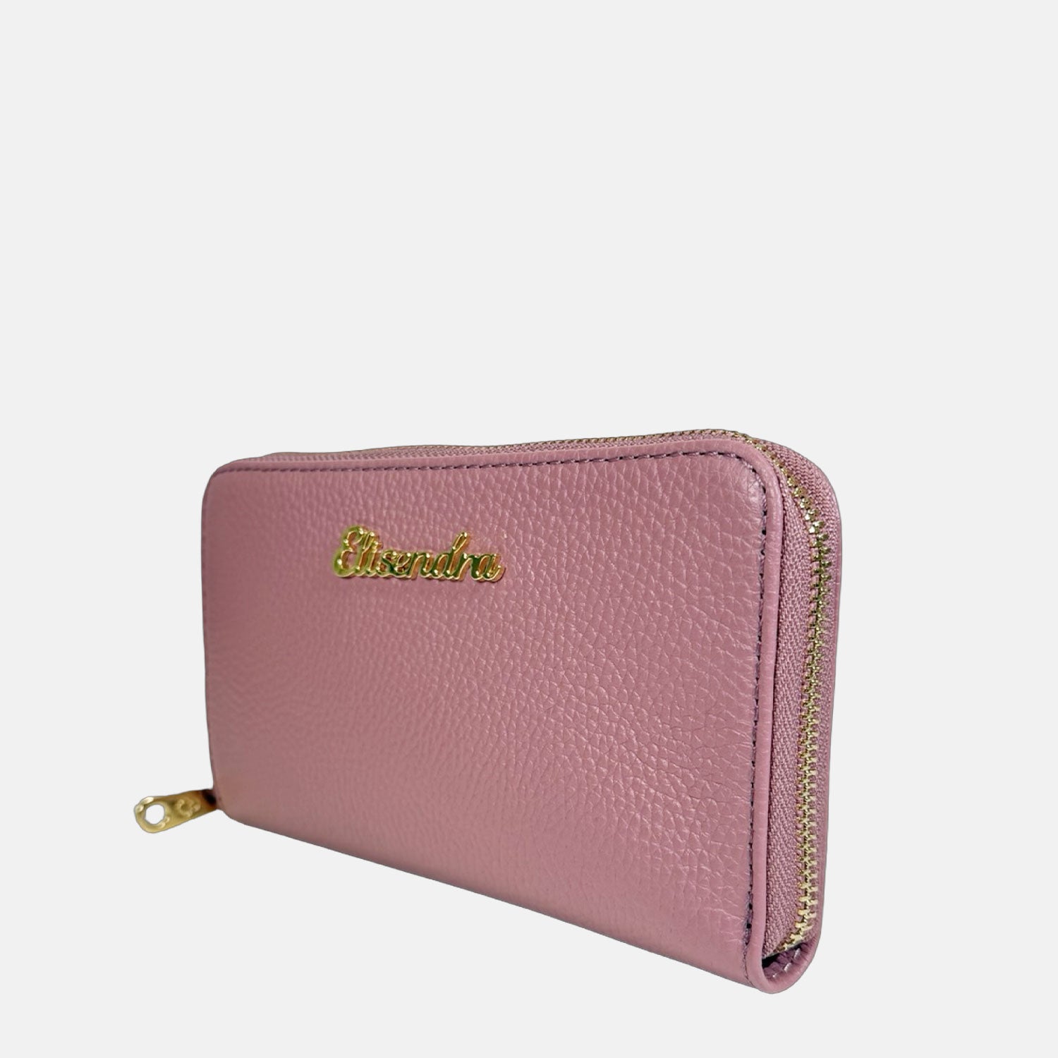 Portafoglio Raya Malva Pelle Martellata Oro