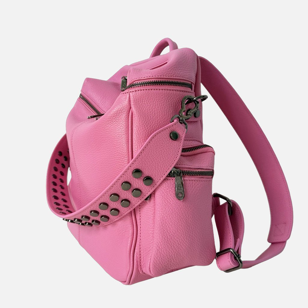 Zaino Saray Cotton Candy Pelle Martellata Dark - Elisendra®