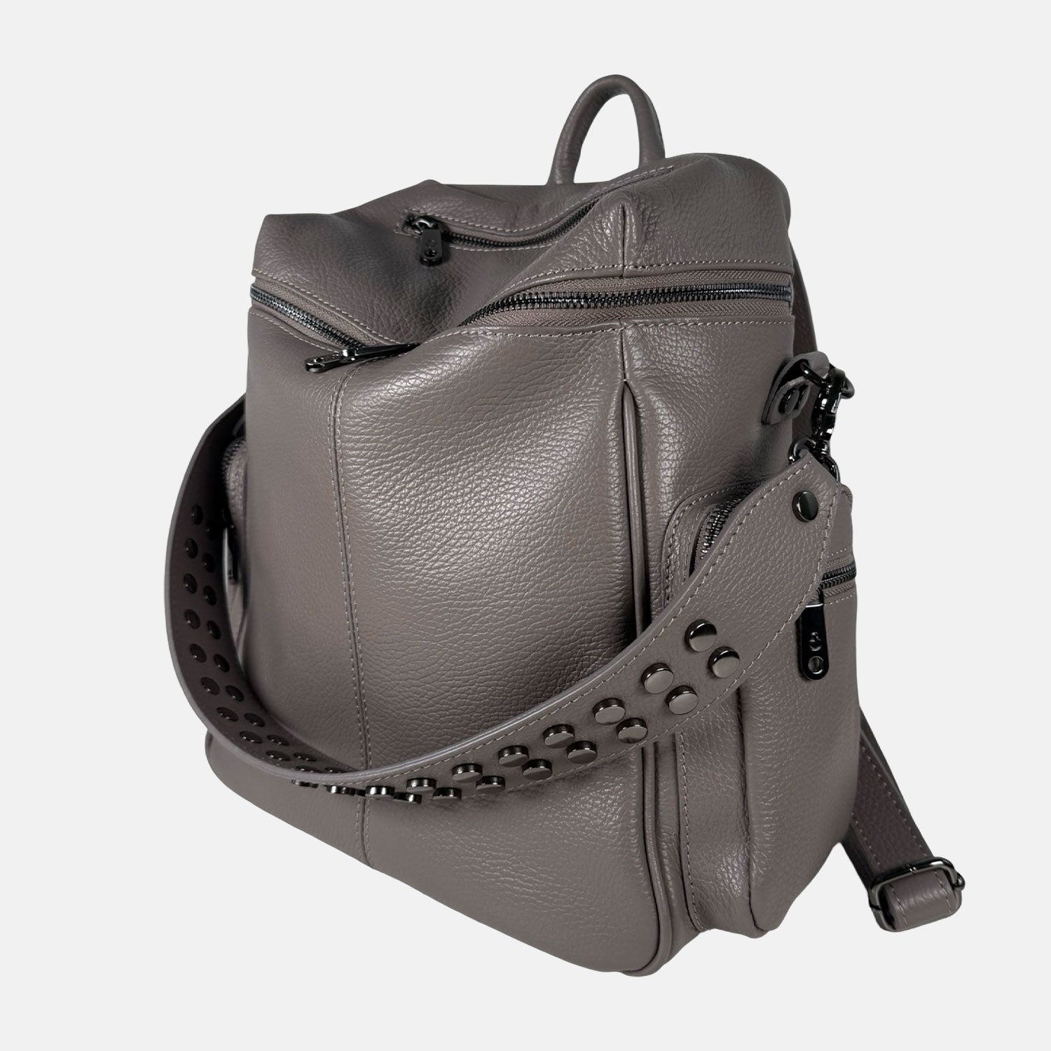 Zaino Saray London Flag Pelle Martellata Dark
