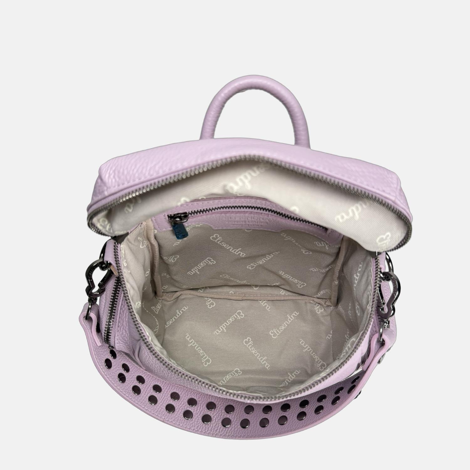 Saray Midi Lavanda Pelle Martellata Dark