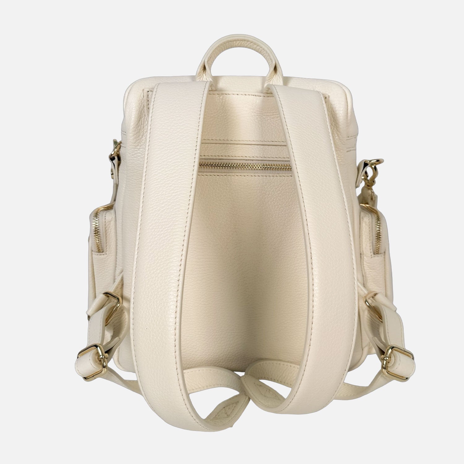 Zaino Saray Pelle Martellata Milk Oro