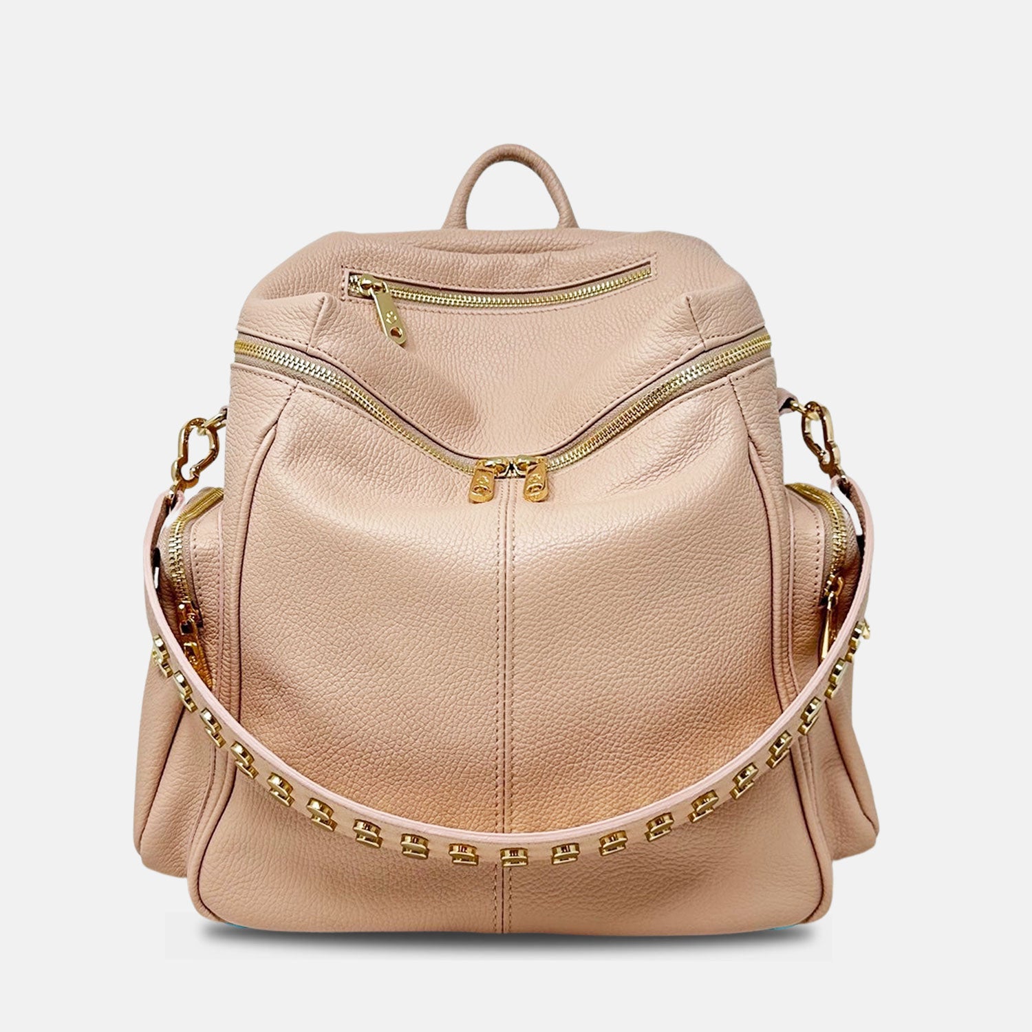 Saray Black – Backpack – Textured Leather – 2023