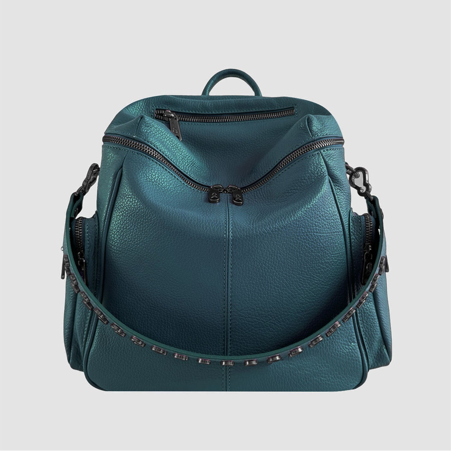 Zaino Saray Ottanio Pelle Martellata Dark