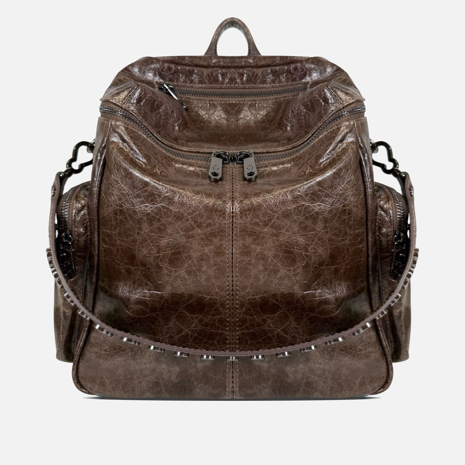 Zaino Saray Granito Pelle Vintage Dark SPEDIZIONE DAL 04/12