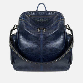 Zaino Saray Onice Pelle Vintage Dark