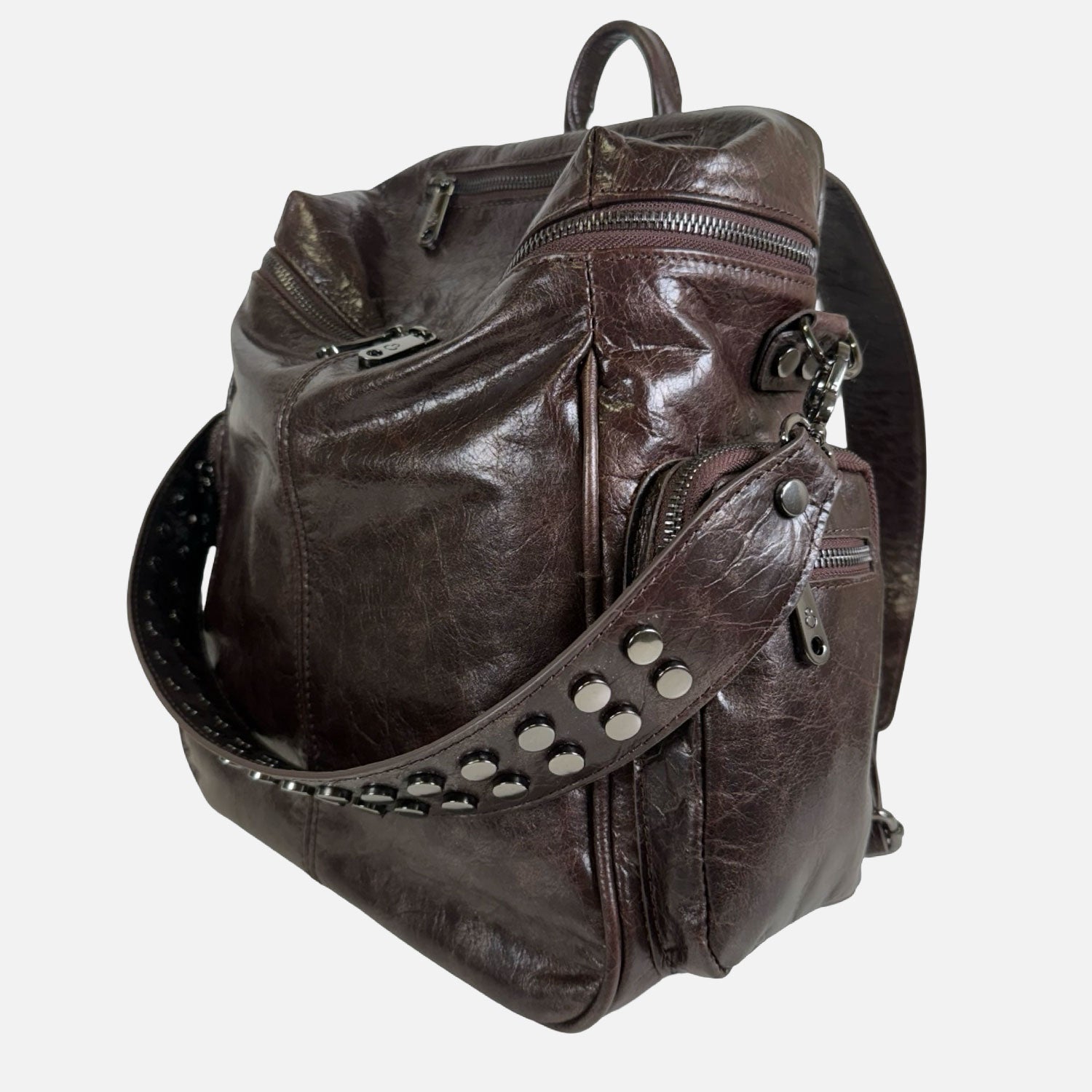 Zaino Saray Agata Pelle Vintage Dark SPEDIZIONE DAL 04/12