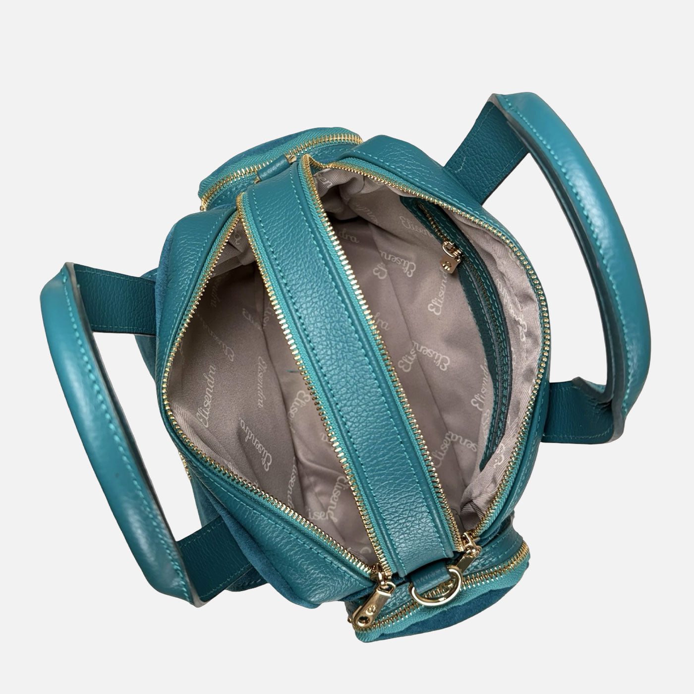 Borsa a mano Twiga Pavone Pelle Martellata e Camoscio Oro SPEDIZIONE DAL 09/02