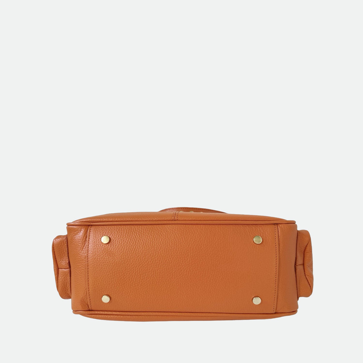 Borsa a spalla Saray Mia Orange Pelle Martellata Oro