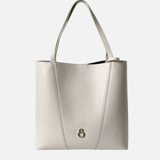 Borsa a Sacca Élodie Avorio Pelle Martellata Oro