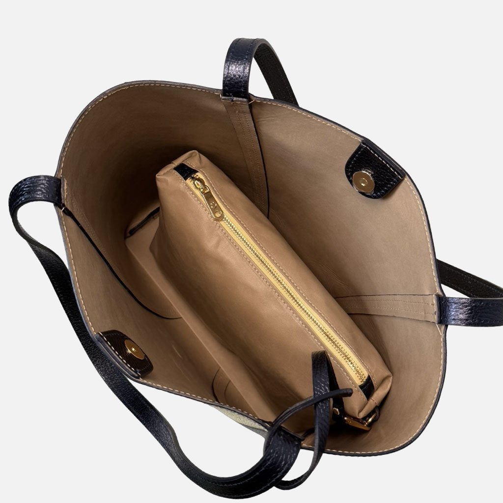 Borsa a Sacca Élodie Moonlight Pelle Martellata Oro - Elisendra®