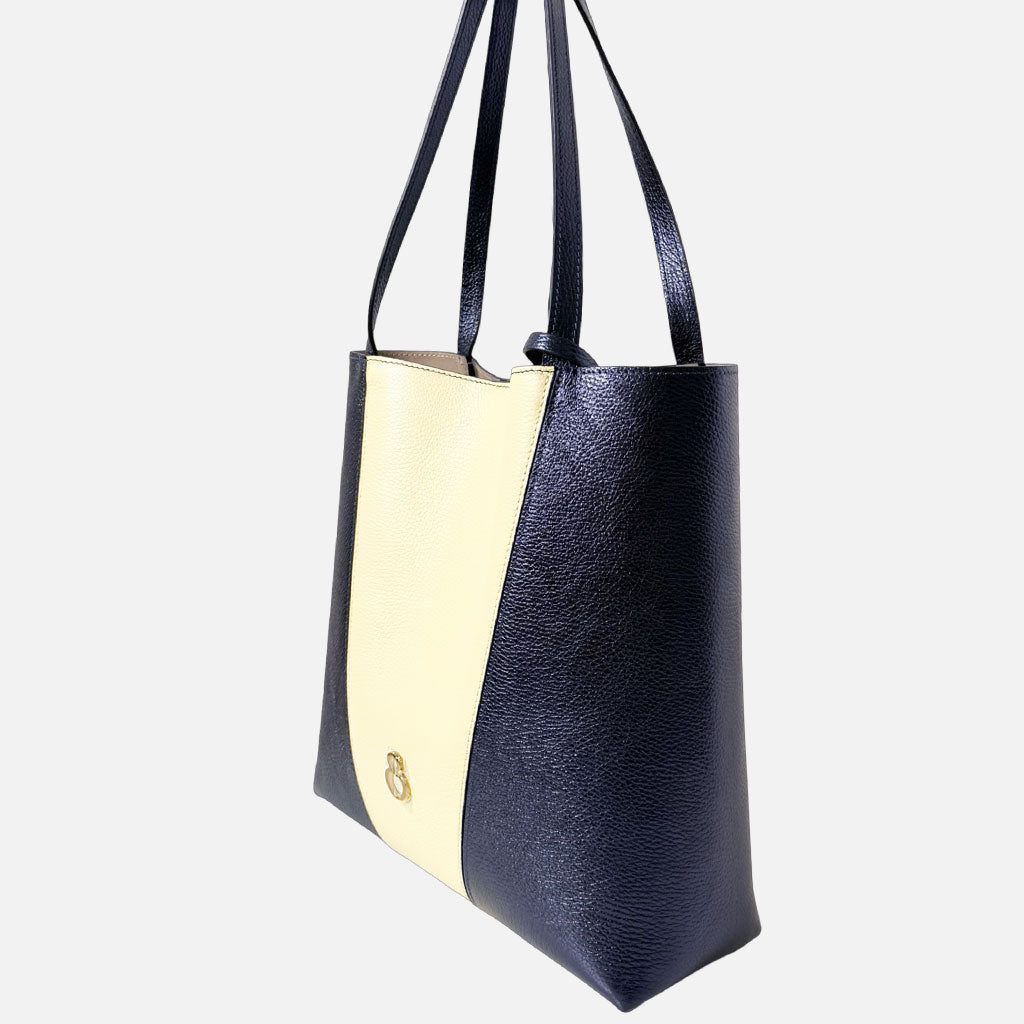 Borsa a Sacca Élodie Moonlight Pelle Martellata Oro - Elisendra®