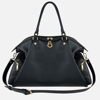 Shopper Stella Nera Pelle Martellata Oro