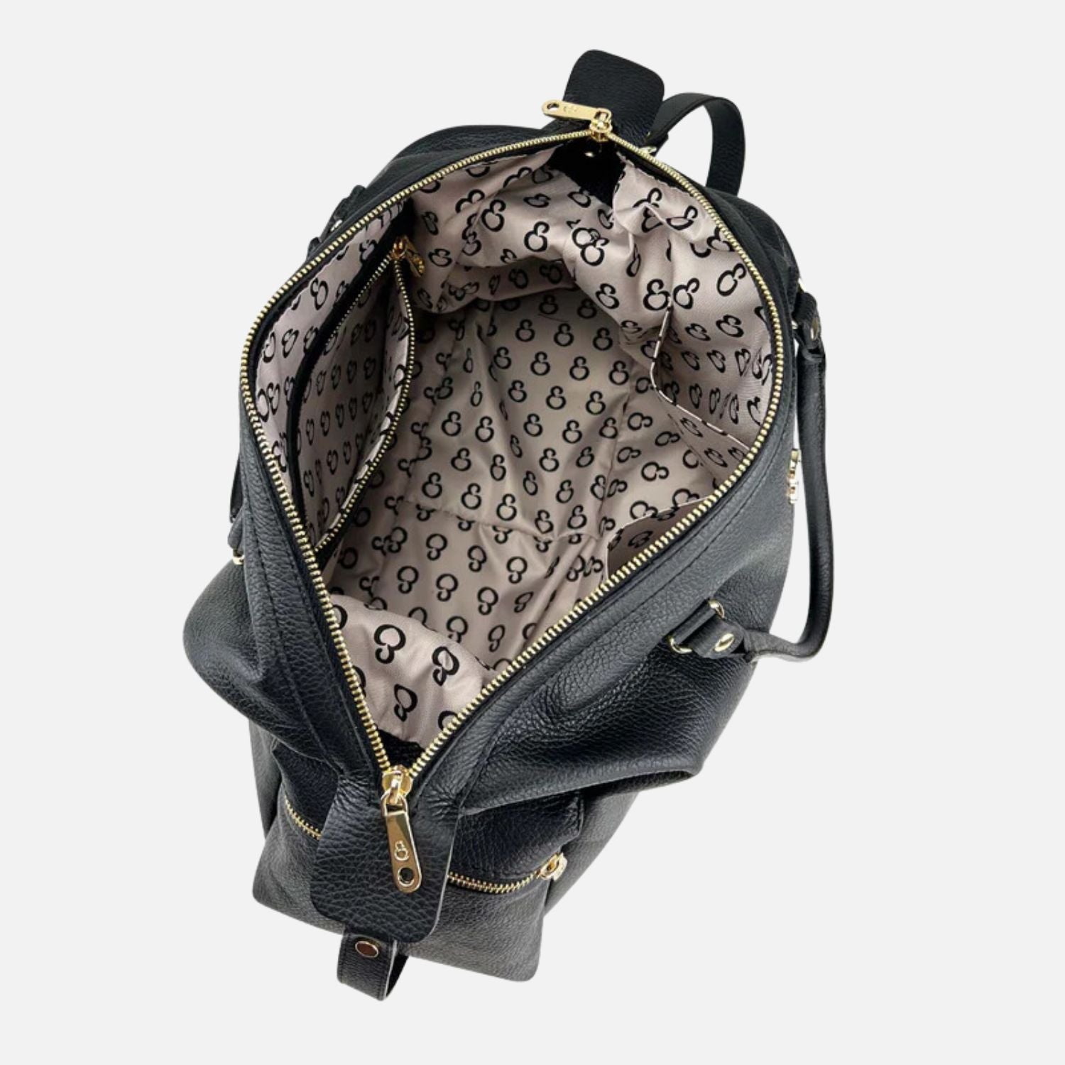 Shopper Stella Black Hammered Leather Gold