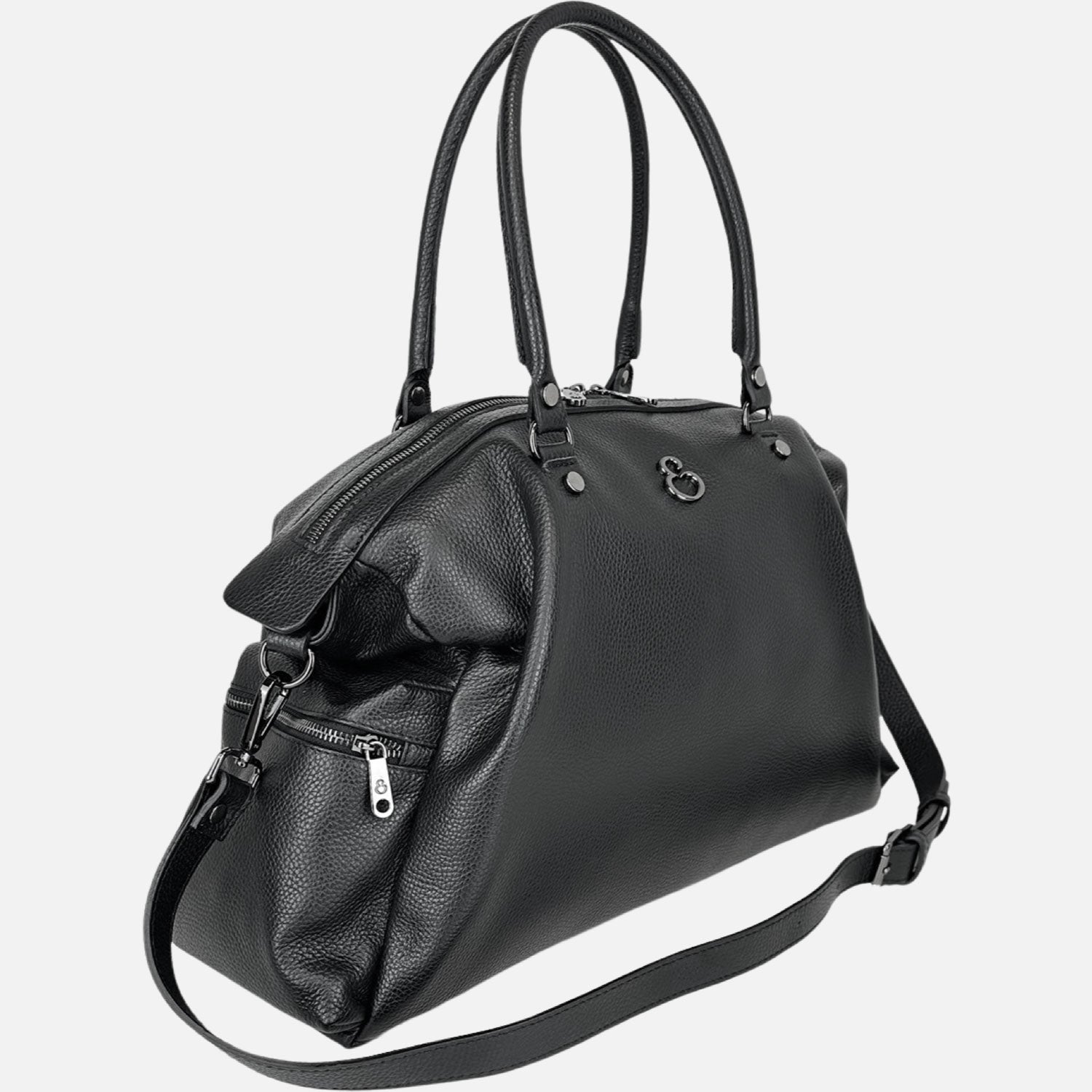 Shopper Stella Nera Pelle Martellata Dark
