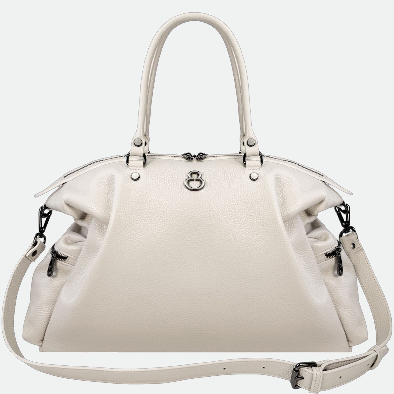 Shopper Stella Burro Pelle Martellata Dark