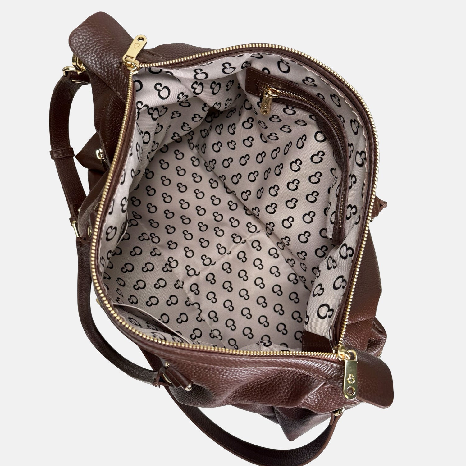 Shopper Stella Cioccolato Pelle Martellata Gold