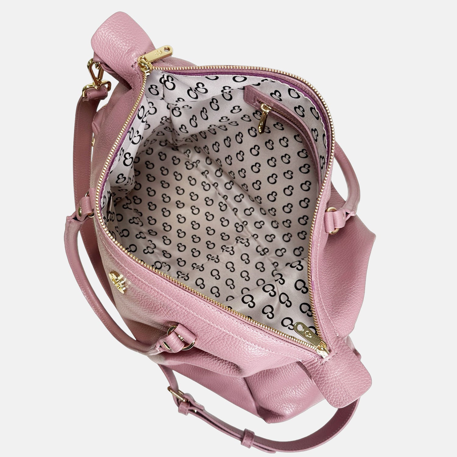 Shopper Stella Malva Pelle Martellata Gold