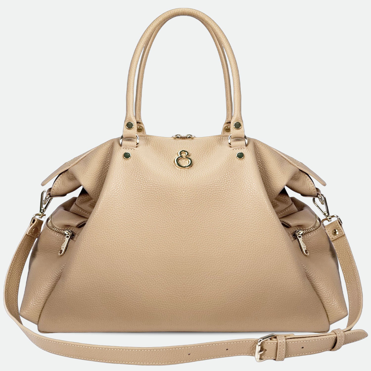 Shopper Stella Savana Pelle Martellata Oro