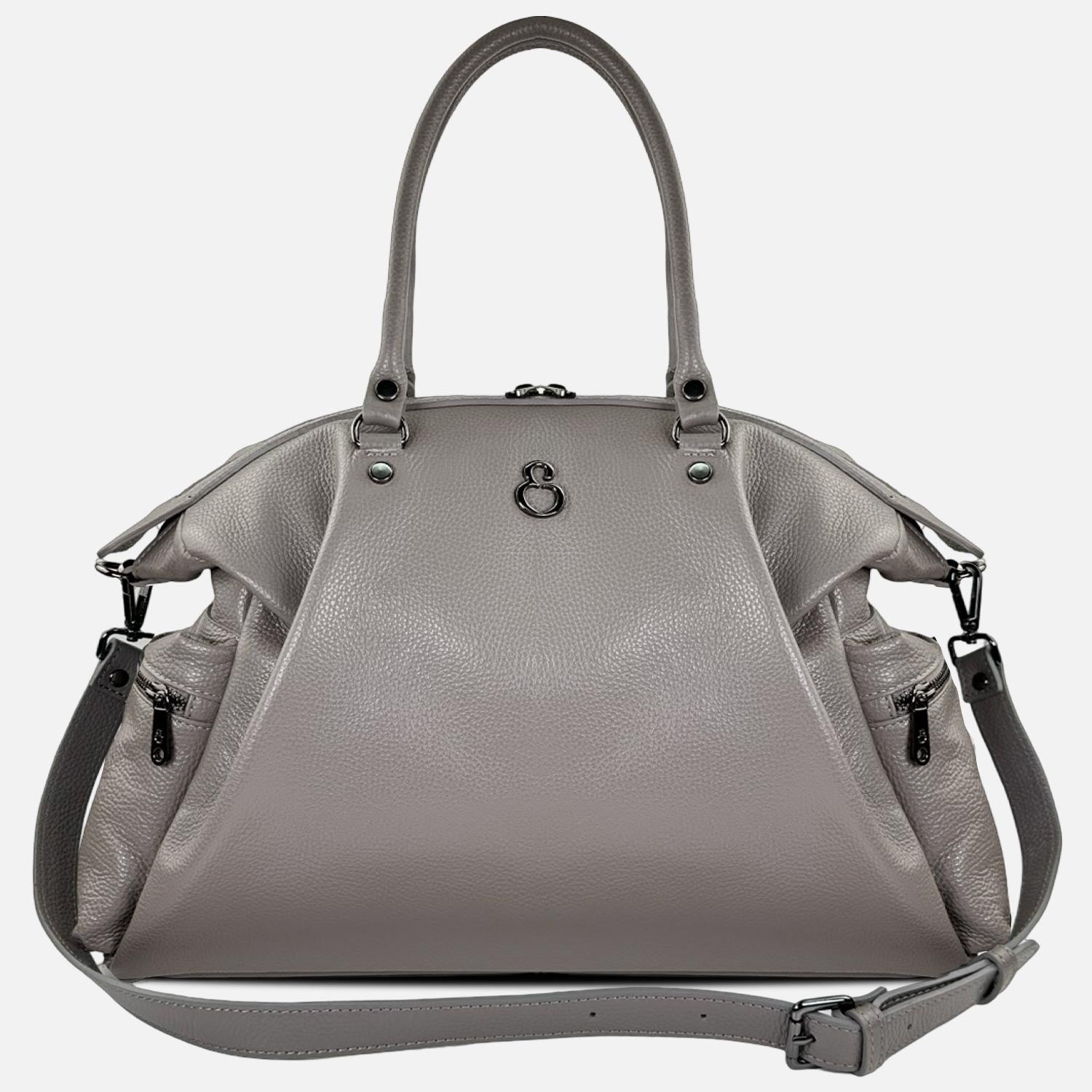 Shopper Stella Smoke Pelle Martellata Dark