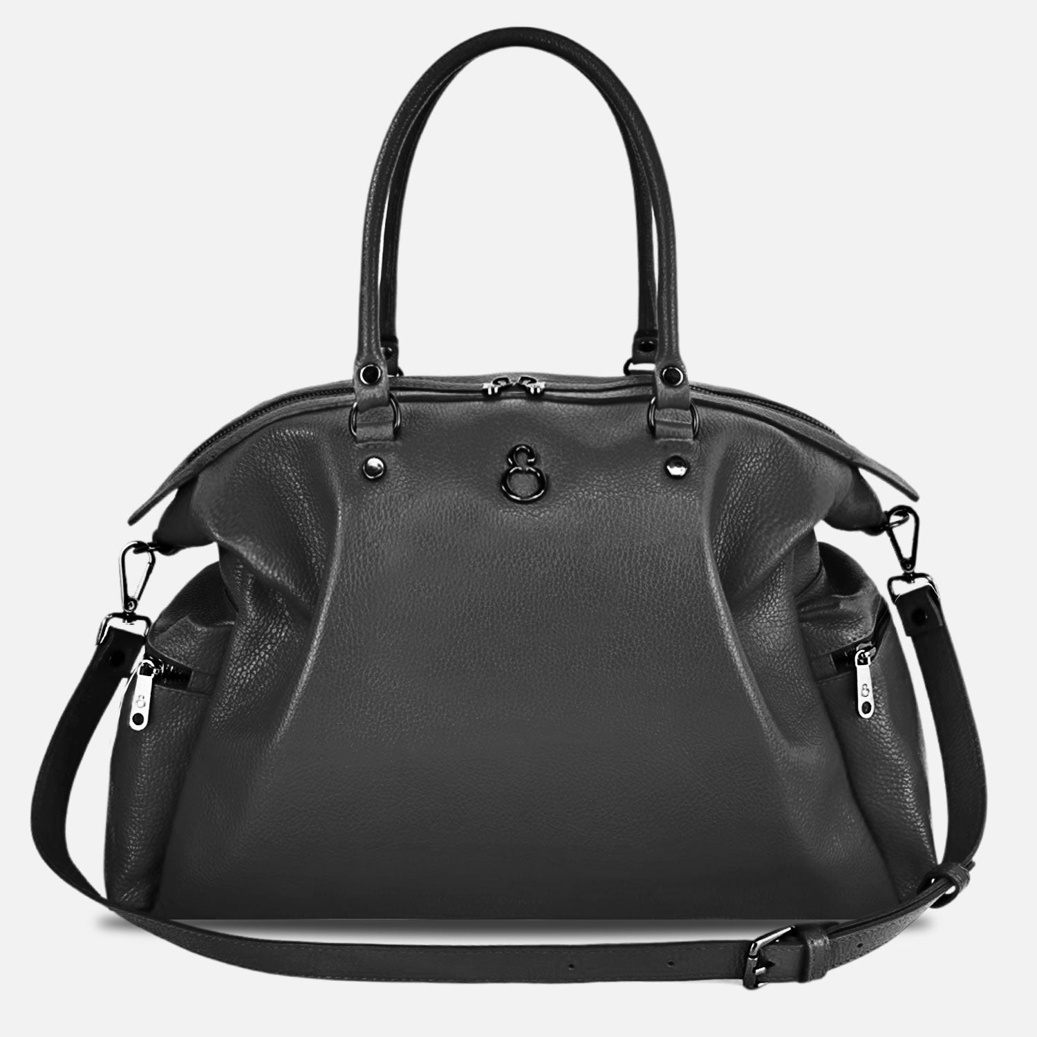 Shopper Stella Nera Pelle Martellata Dark