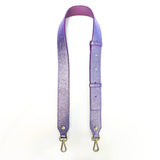 Piccole Imperfezioni - Tracolla Regolabile Oro – Pelle Laminata Lilac