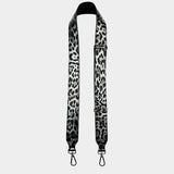 Tracolla Regolabile Dark – Pelle Brillante Animalier Argento