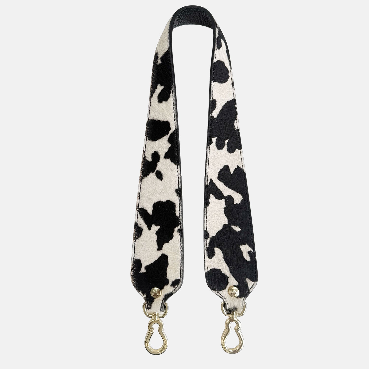 Tracolla 70 cm Nero Cavallino Cow Oro