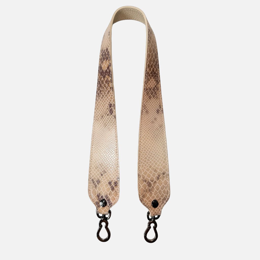 Tracolla 70 cm Beige Pitone stampato Dark