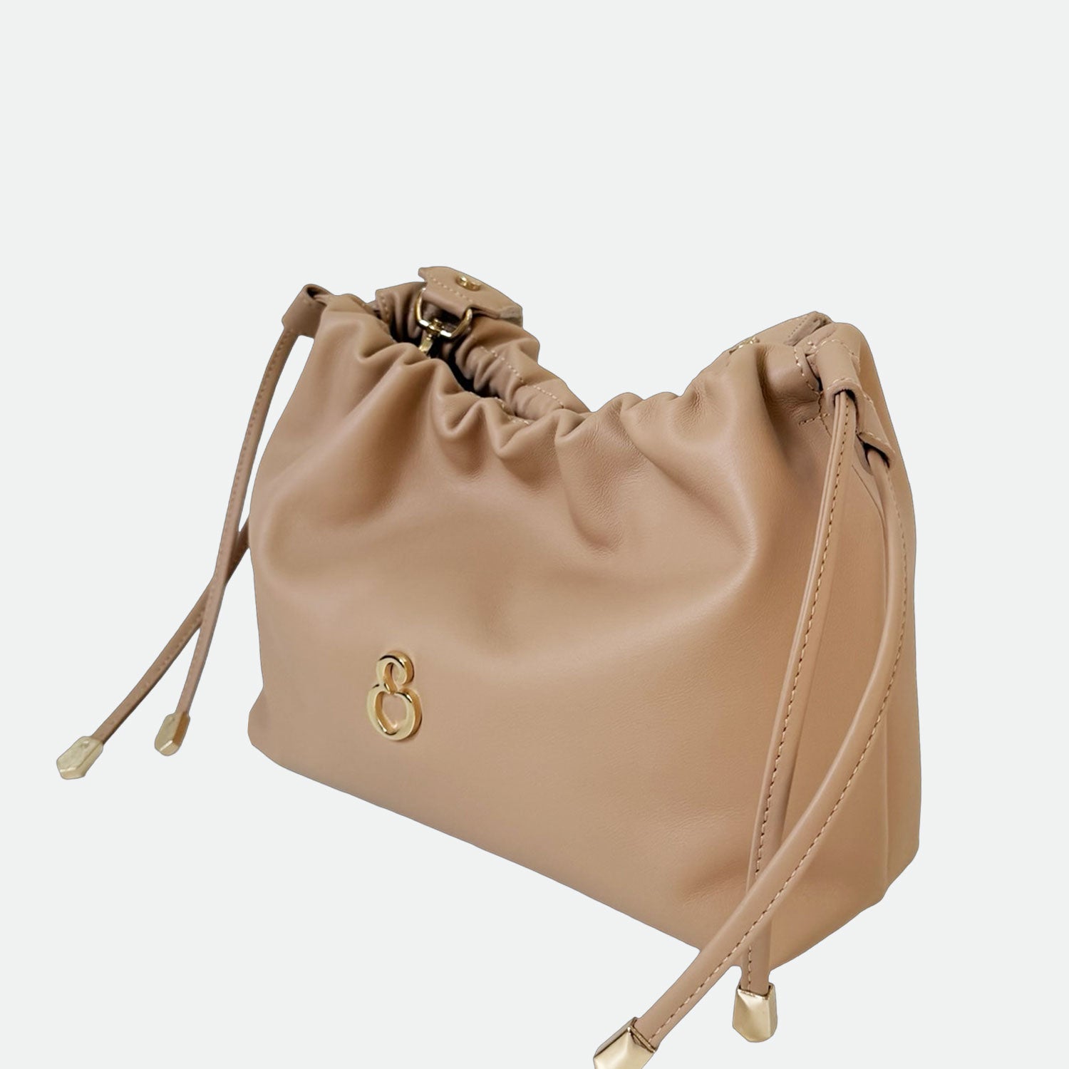 Borsa a tracolla Sienna Savana Pelle liscia e corda grezza Oro SPEDIZIONE DAL 06/05 - Elisendra®