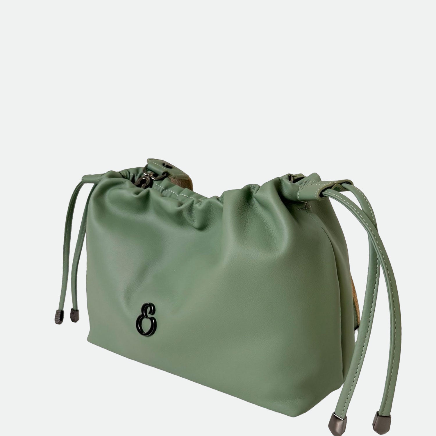 Borsa a tracolla Sienna Timo Pelle liscia e corda grezza Dark SPEDIZIONE DAL 06/05 - Elisendra®